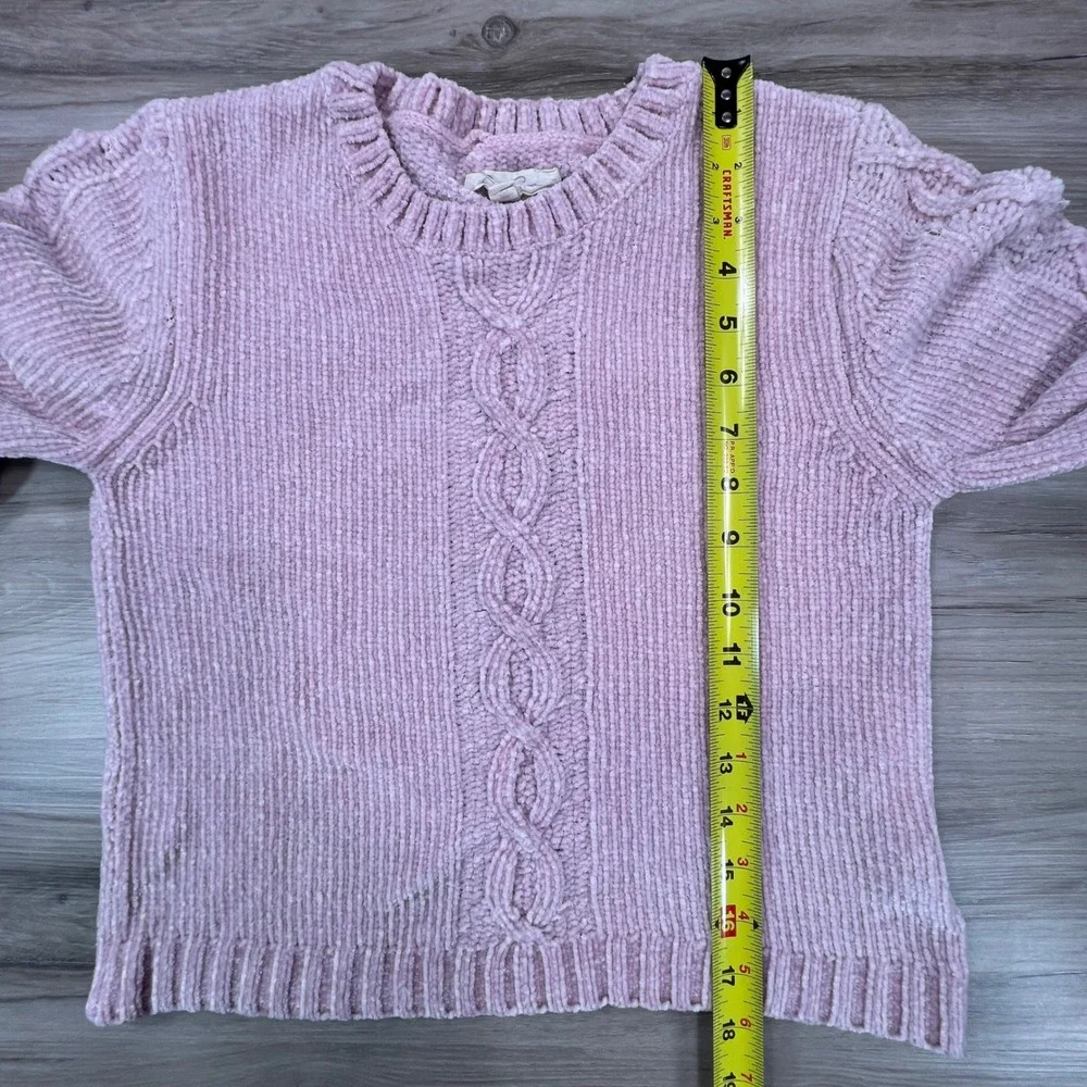 Jessica‎ Simpson M Knit Sweater Top Pink coquette cottagecore preppy boho Y2K